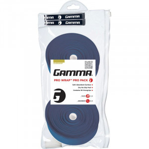 Overgrip Gamma Pro Wrap - Azul Com 30 Unidades